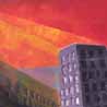 Tower and Apple, 2007, oil on paper, 45x57cm